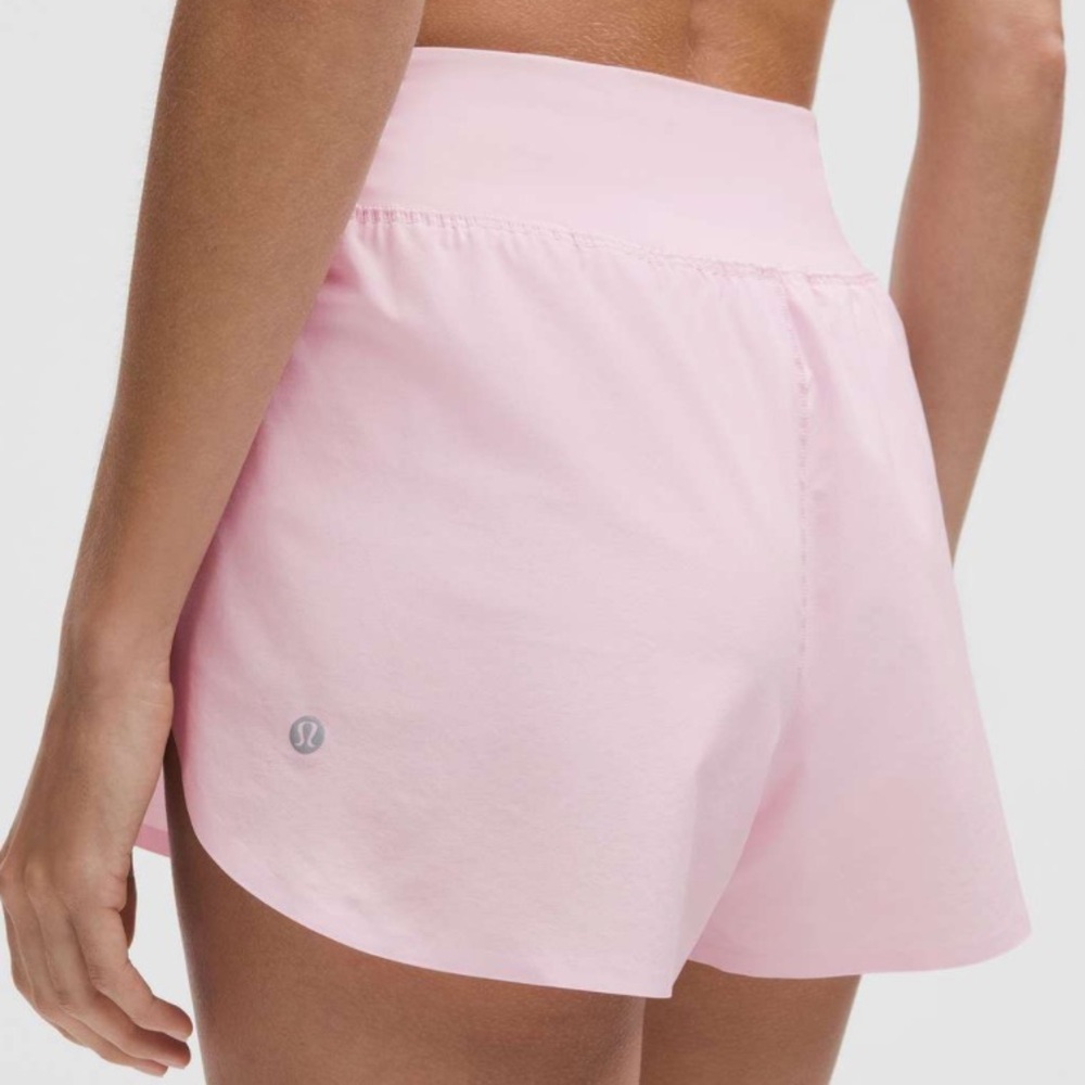 Lululemon Fast and Free High-Rise Classic-Fit Split Short 3" Blissful Pink XS